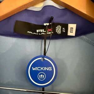 RLX Ralph Lauren Blue Wicking Shirt